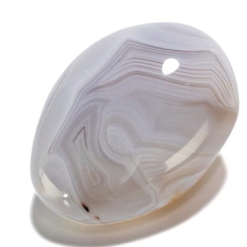 KALIFANO Agate Palm Stone with Healing & Calming Effects - AAA+ High Energy Piedra de Ágata Reiki Worry Crystal Used for Balance and Inner Peace (Information Card Included)