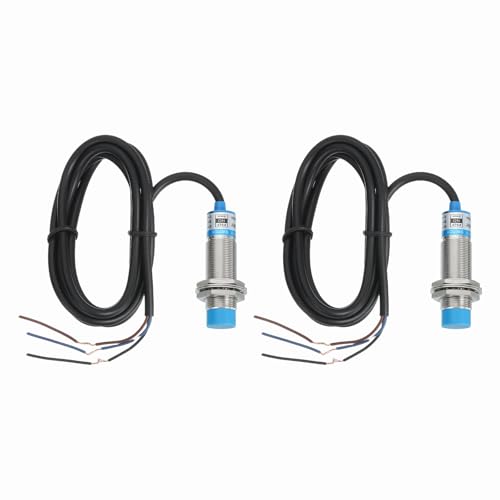 MECCANIXITY 2Pcs Inductive Proximity Sensor,PNP NO M18 DC 6-36V 300mA Proximity Switch Detector Approach Sensor 8mm 3 Wire for Industrial Automation LJ18A3-8-Z/BY