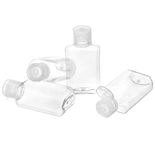 Frcctre 60 Pack 2 Oz Empty Clear Plastic Travel Bottles, Portable Refillable PET Bottles with Flip Top Caps, Travel Size Containers for Hand Sanitizer Shampoo Lotion Toiletry4