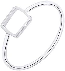 Miniatura 2 de LOYJOY Geometric Square Midi Rings For Women Men Jewelry Minimalist Anillos Gold Color Stacking Rings Bisuteria Anel