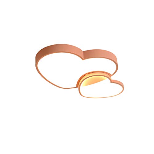 Preisvergleich Produktbild JYDQM Warme und romantische Heart-Shaped Hochzeitszimmer Schlafzimmer Wohnzimmer Esszimmer Kinderzimmer Einfache Moderne LED-Deckenleuchte
