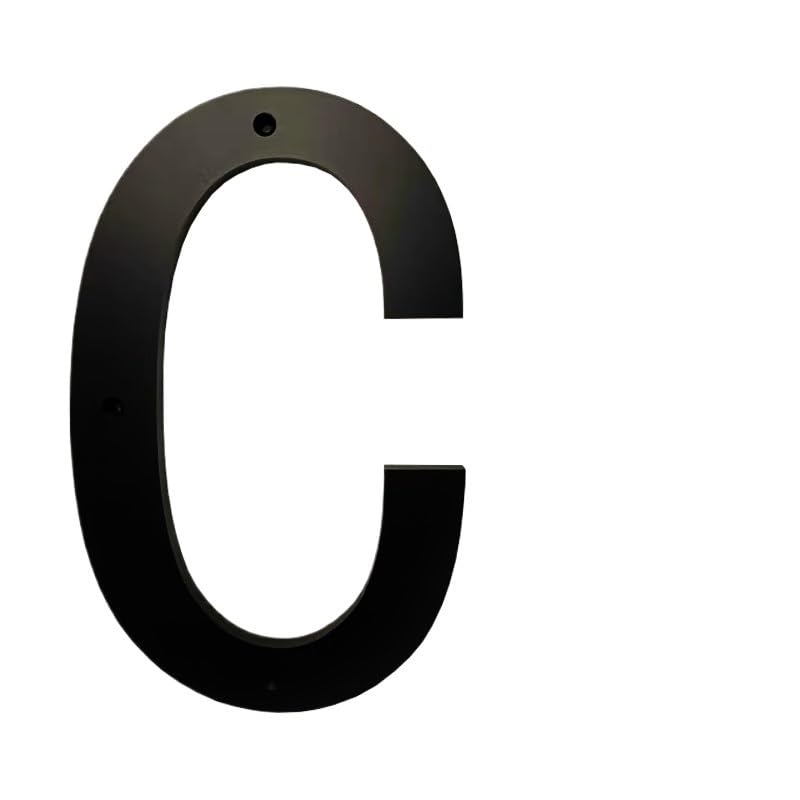 NuméRo Maison 20-30 Cm Grand Numéro De Maison Extérieur Lettres Extérieures #0-9 Alphabet Porte Numéros Extérieurs Plaques D'Adresse Signes sur La(C,30cm (12 inches))