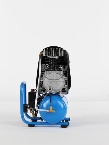 ABAC-luchtcompressor START L20, luchtcompressor 6 liter, dubbele manometer, max. druk 10 bar, oliegesmeerd, mobiel, vermogen 2 pk - Afbeelding 4