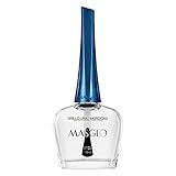 Facil de usar MASGLO Brillo UÑAS MORDIDAS Top Coat 13,5ML, Único