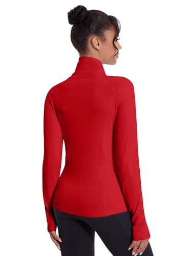 VUTRU Women's Workout Jackets Full Zip Athletic Tops Lightweight Gym Yoga Running Jacket with Pockets4