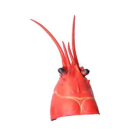 Masquerade Halloween Cos Festival Prop Carnival Mask Lobster Cosplay Costume Latex Red #TOP4