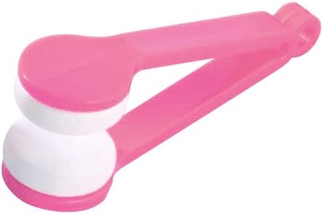 Home - Mini Two-side Glasses Brush Microfisber Spectacles Glasses Eyeglass Cleaner Wipes (Red Chína)