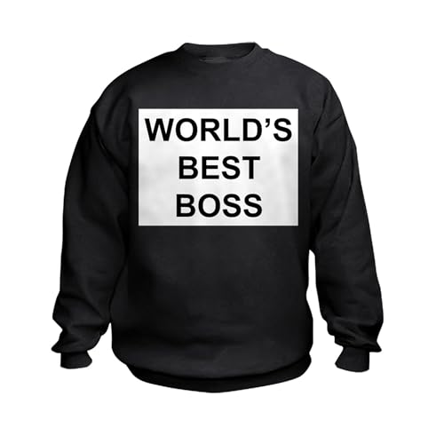 CafePress World's Best Boss Kids Sweatshirt Kids Sweatshirt, Youth Crew