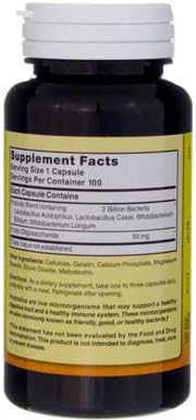 Miniatura 6 de Nature's Blend Mezcla probiótica 2 millones de CFU 100 cápsulas, color blanco