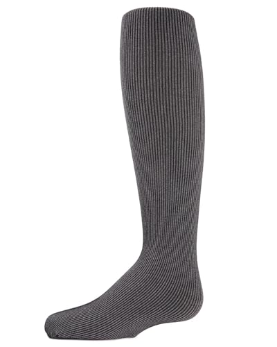 MeMoi Girls' Essential Ribbed Heather Tights