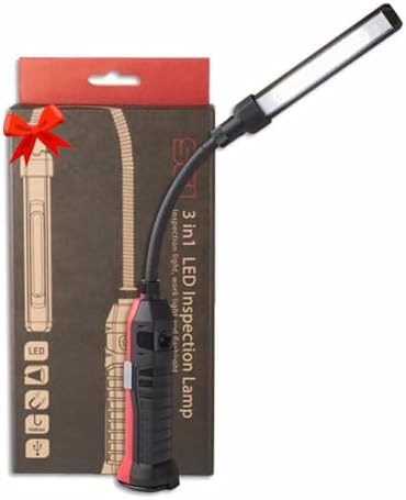 POWERFIREFLY 300 Lumens Rechargeable LED Work Light with 18-Inch ...