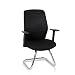 Produktbild hjh OFFICE 670990 Besucherstuhl Freischwinger Lester V Stoff Schwarz Konferenzstuhl Stuhl gepolstert mit Armlehnen