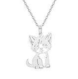 Simpatica collana a forma di gatto: il nostro amore per i nostri animali domestici non ha eguali. Sollevano sempre il nostro spirito. Non nutrono mai rancore, sono i primi a perdonarci, i primi a dimenticarci e i primi a salutarci quando torniamo a casa dopo una giornata intensa