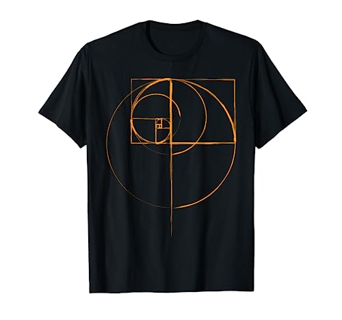 fibonacci oro rapporto cerchio t shirt Maglietta