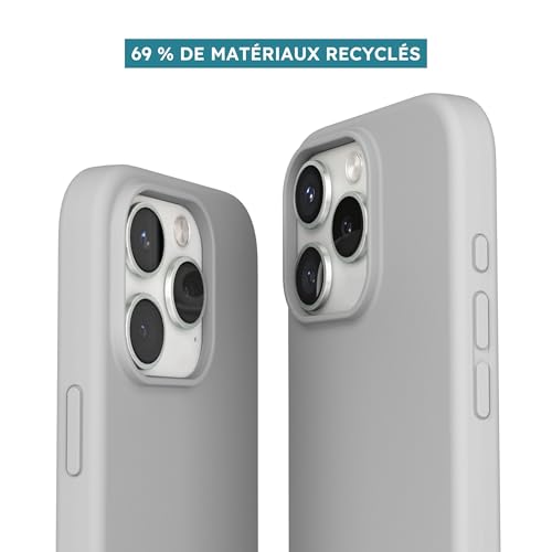 Coque iPhone 16 Pro Max silicone incassable et anti-glisse gris - 4
