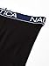 Nautica Men's Cotton Stretch 4 Pack Boxer Briefs Black
