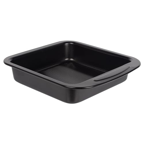 MasterPRO Foodies - Molde Cuadrado de Horno hasta 250 Grados para Repostería - Reparto Uniforme de Calor - Fabricado Acero al Carbono - Fondo Antiadherente - Desmontable y Fácil de Lavar