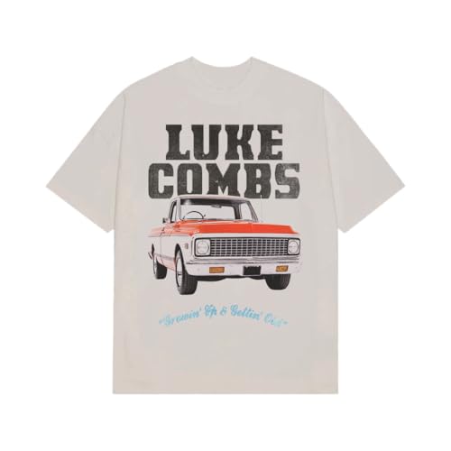 Luke Combs Truck Photo T-Shirt, Natural, Medium