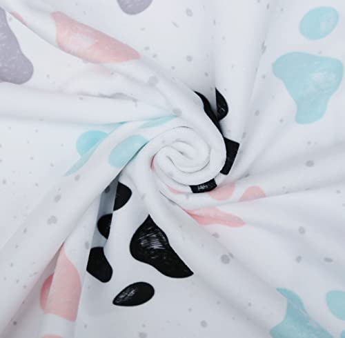 Iuocfer Cute Dog's Paw Prints Hand Towels Colorful Animal Pet Footprint Bath Towels 13.6*29' Highly Absorbent Kitchen Dish Towels For Bathroom/Kitchen Decoration Hotel Gym Spa Sweat Towels #TOP4