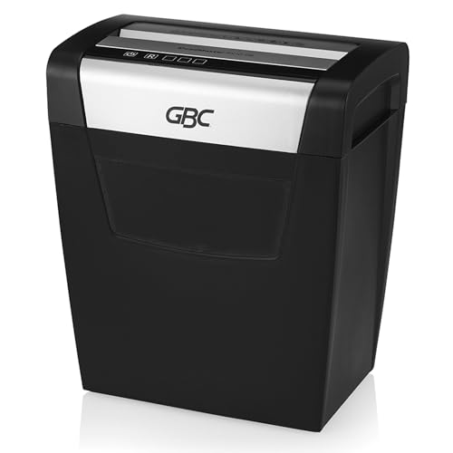 La Mejor Selección de Trituradoras los 5 más buscados. 42 GBC Trituradora de papel y grapas, ShredMaster PX10-06, Corte Súper Cruzado P-4 de 10 hojas, con Cesto de 23 Litros. 1757405