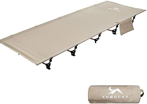 SMLFIT Compact Camping Cot Backpacking Ultralight Folding Lightweight Cot Easy Set Up Heavy Duty for Outdoor Hiking Travel Beach Army