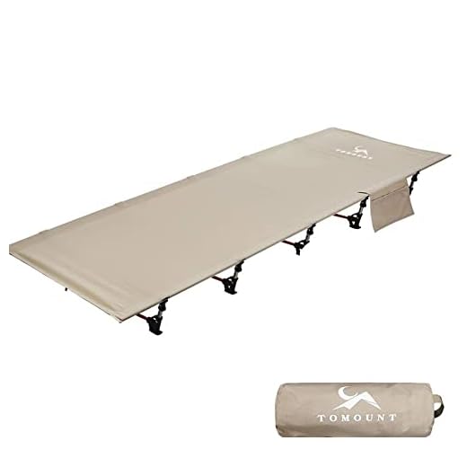 SMLFIT Compact Camping Cot Backpacking Ultralight Folding Lightweight Cot Easy Set Up Heavy Duty for Outdoor Hiking Travel Beach Army
