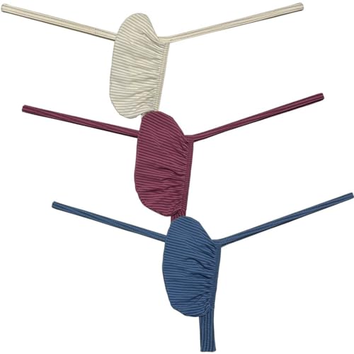 Men Push-out G-string Tangas Underwear Enhance Pouch Mini Bikini Thong Ice Silk T-back Jockstrap Lingeries