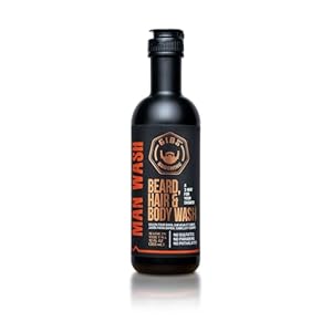 GIBS Grooming 3 in 1 Man Wash Body Wash for Men – Beard & Hair Moisturizing, & Cleansing Liquid Body Wash – Sulfate & Paraben Free
