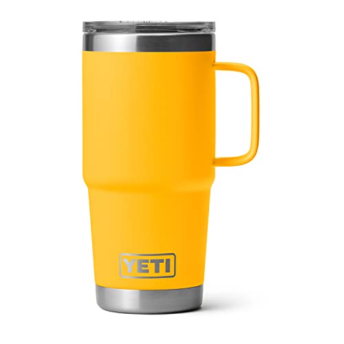 Image of YETI Rambler 20 oz Travel Mug, Stainless Steel, Vacuum Insulated with Stronghold Lid