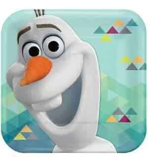 Assiette Disney Olaf S pack de 8 pour décoration de table enfant
