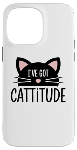 Cattitude Cute Feline Loving Animal Design Fun Tees and More Custodia per iPhone 14 Pro Max