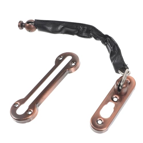 TEHAUX ステンレス製ドアチェーンロック 頑丈なセキュリティラッチ 室内ドア用強化チェーンロック シンプルな取り付けデザイン ホテルや家庭用に