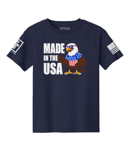 Made in The USA Kid's Patriotic T-Shirt
