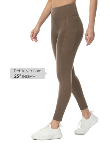 Image of baleaf Women's Fleece Lined Leggings Thermal Warm Winter Tights | 25 inch /27 inch, Water Resistant, Pockets, Running, Hiking, Yoga, Skiing, Travel, for Cold Weather, Leggings for Women
