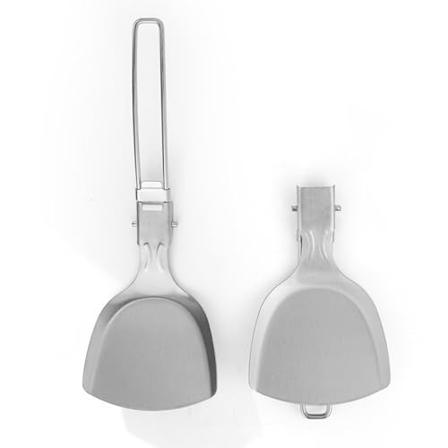 Xolsurg Folding Spatula Stainless Steel Portable Food Turner Spatula for Camping