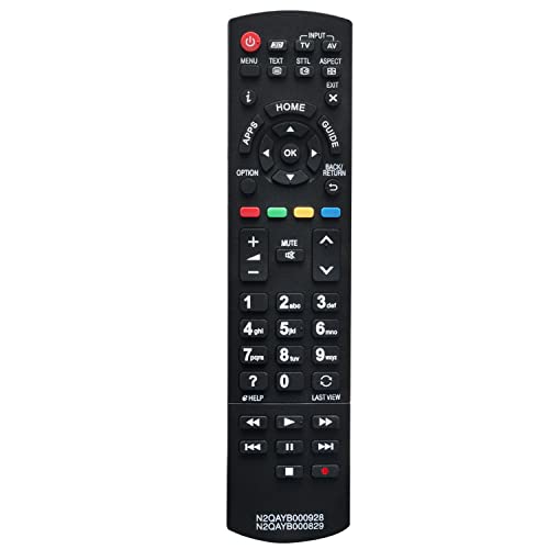 N2QAYB000829 VINABTY Replacement Remote Control Fit for Panasonic LCD TV TX-L42ET60Y TX-L47ET60Y TX-L50ET60Y TX-L55ET60Y TX-P42ST60Y TX-P50ST60Y TX-P55ST60Y TX-P65ST60Y - Image 2