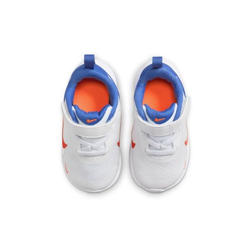 Nike Revolution 7 Baby/Toddler Shoes (FB7691-102, White/Astronomy Blue/Total Orange) Size 64