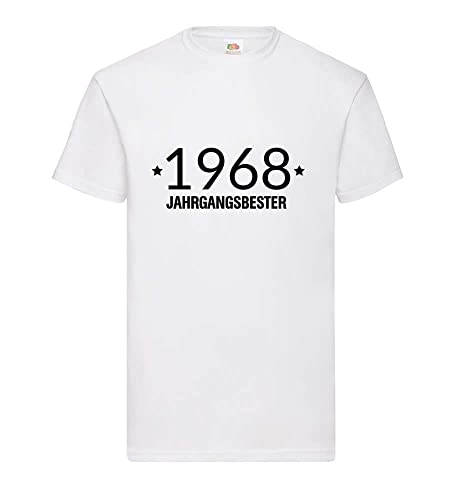 T-shirt 1968 Jahrgangsbester pour homme en coton blanc taille XXXL