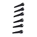 ZUXOCY 6Pcs Ebony Guitar Bridge Pin String Pegs Fixed Vertebra Guitar Bridge Pin for Acoustics Folk Guitar Ukuleles Part