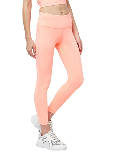 Image of TRUEREVO Sports Leggings for Women-Stretch Dryfit High Waist 7 /8th Gymwear Pants with Back Zipper Pocket-Quick Dry Activewear-Training Tights- for Yoga, Sports, Gym, Workout and Running