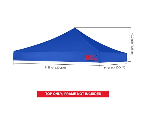 Image of MASTERCANOPY 10x10 Replacement Pop Up Canopy Top for Kingkong Frame Blue