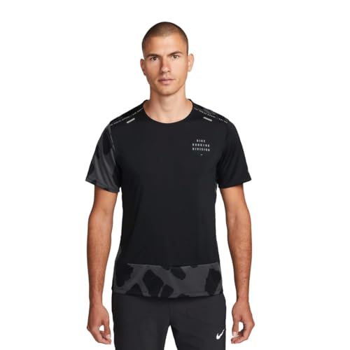 Nike Men's Dri-FIT Run Division Rise 365 T-Shirt L Black
