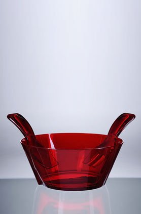 Mario Luca GiustiSalad Bowl Wservers Red
