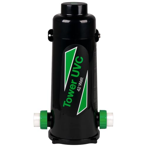 Wagner Green Tower UV-C 42 Watt Teichklärer | Wasserklärer ohne Chemie | UVC Lampe Algenvernichter | Desinfektion für klares Wasser im Teich bis 42.000 L