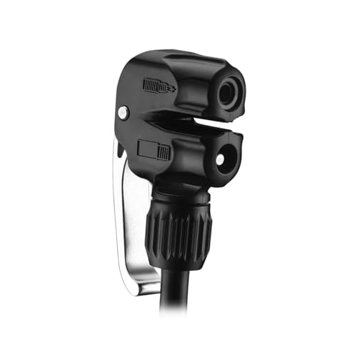 LEZYNE Dual Valve Alternative Bicycle Pump Head, Presta, Schrader, and Dunlop Compatible, for...