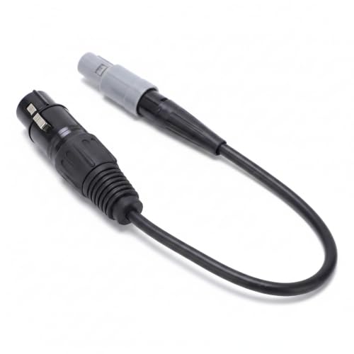 Adaptador para audífonos de aviación con conector hembra 6pin a 5pin XLR