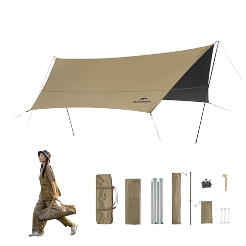 Naturehike �L�����v�^�[�v �_�E��15�� 10�u~22�u UPF50+ �h����18000mm+ �݉c�ȒP �Ռ� �ՔM ���� �h�� �|�[���t�� �R���p�N�g ���[�ܕt�� �A�E�g�h�A �o�R �n�C�L���O ���s ���� �r�[�` �s�N�j�b�N �x�����_ �A�E�g�h