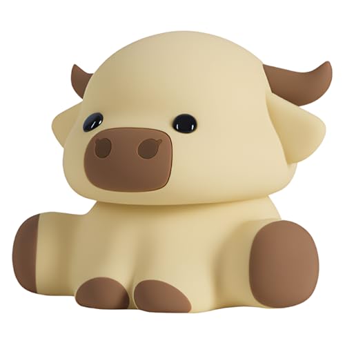 Lámpara de Mesa de Noche Vaca Escocesa Dimmable Silicona miniatura 4