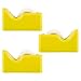 JAM PAPER Colorful Desk Tape Dispensers - Yellow - 3/Pack