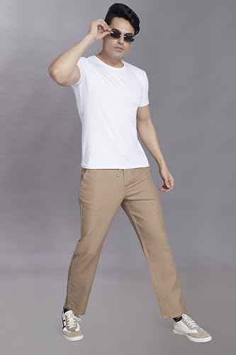Image of DIVISIVE Men's Relaxed Fit Cotton Linen Blend Trousers